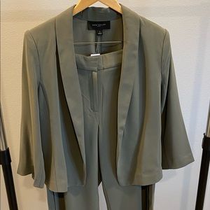 Ann Taylor Factory cropped wide-leg pant suit